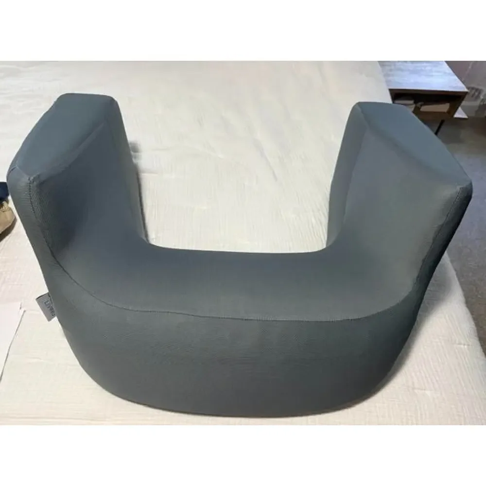 Casual Living Reading Lap Desk Memory Foam Pillow Removable Cover Gray Open Box